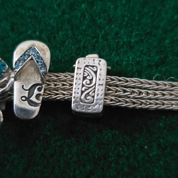 Lori Bonn Sterling Silver Beach Bracelet Set (missing two stones) - Picture 9 of 10